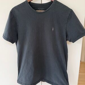AllSaints Black Crewneck Short Sleeve Tee